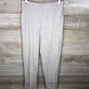Zara grey work office career cuffed dress pants small